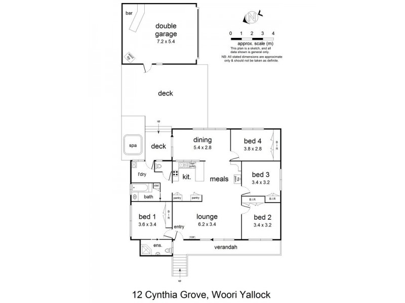 12 Cynthia Grove, Woori Yallock VIC 3139 Floorplan