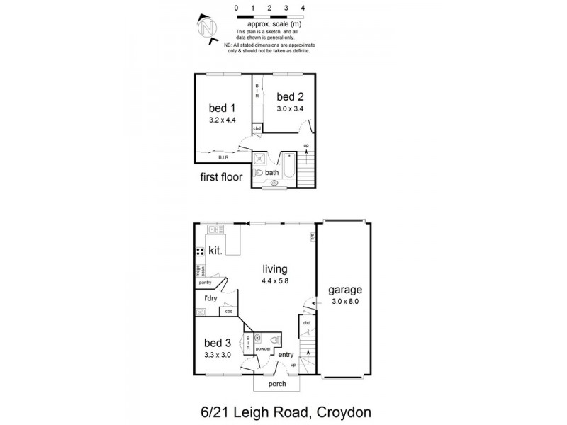6/21 Leigh Road, Croydon VIC 3136 Floorplan
