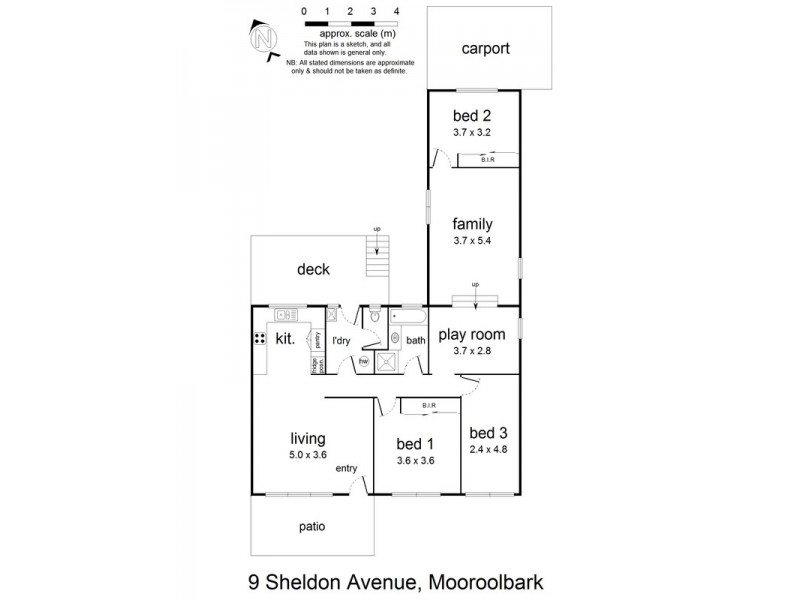 9 Sheldon Avenue, Mooroolbark VIC 3138 Floorplan