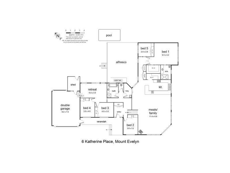 6 Katherine Place, Mount Evelyn VIC 3796 Floorplan