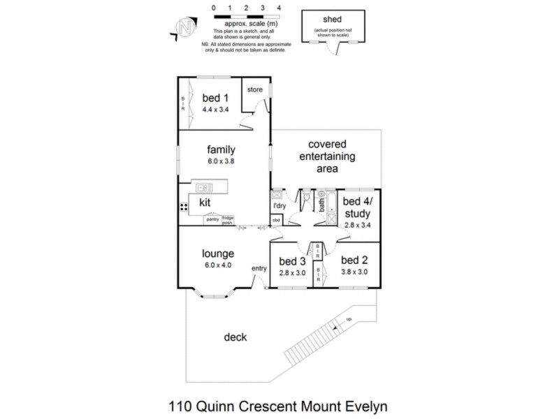 110 Quinn Crescent, Mount Evelyn VIC 3796 Floorplan