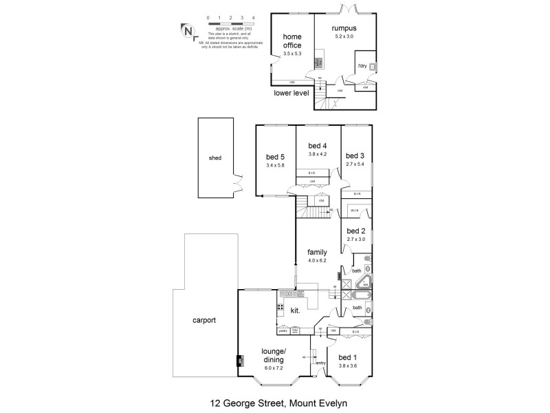 12 George Street, Mount Evelyn VIC 3796 Floorplan