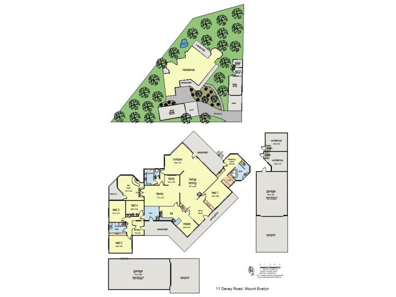 11 Davey Road, Mount Evelyn VIC 3796 Floorplan