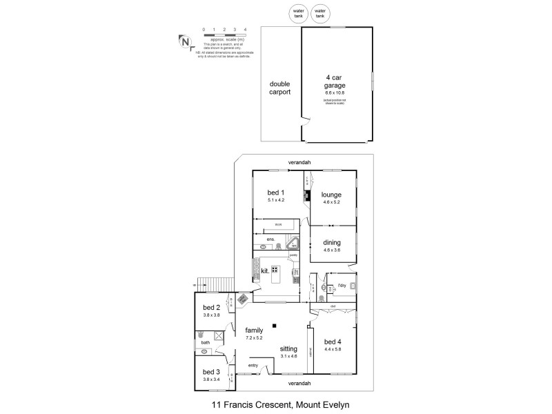 11 Francis Crescent, Mount Evelyn VIC 3796 Floorplan