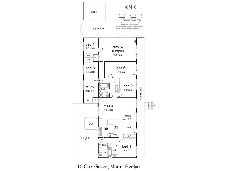 10 Oak Grove, Mount Evelyn VIC 3796 Floorplan