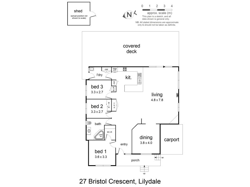 27 Bristol Crescent, Lilydale VIC 3140 Floorplan