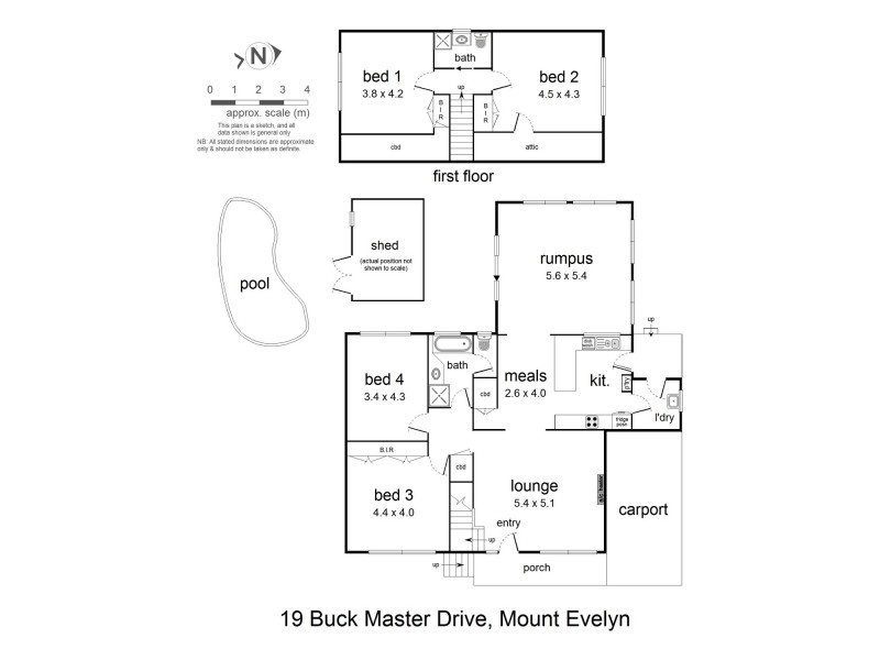 19 Buckmaster Drive, Mount Evelyn VIC 3796 Floorplan