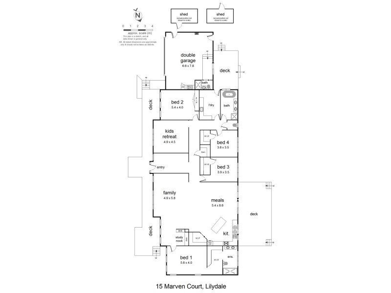 15 Marven Court, Lilydale VIC 3140 Floorplan
