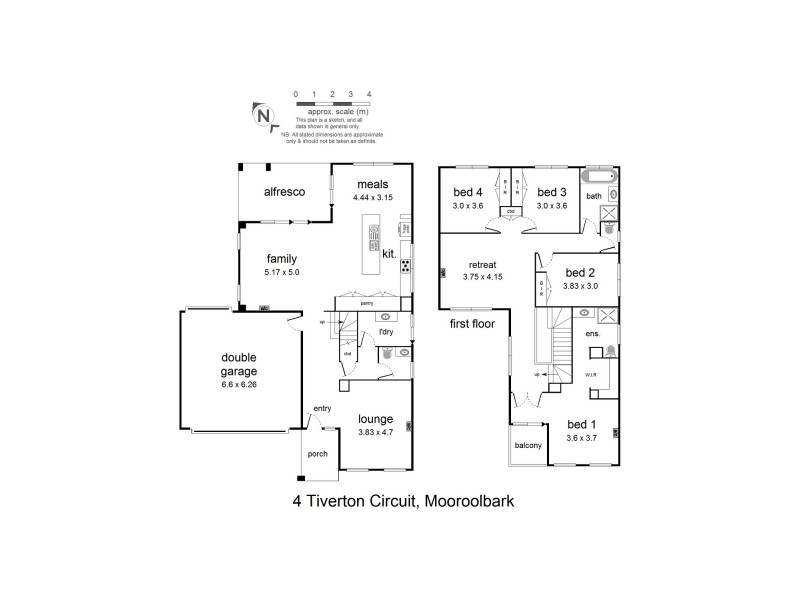4 Tiverton Circuit, Mooroolbark VIC 3138 Floorplan