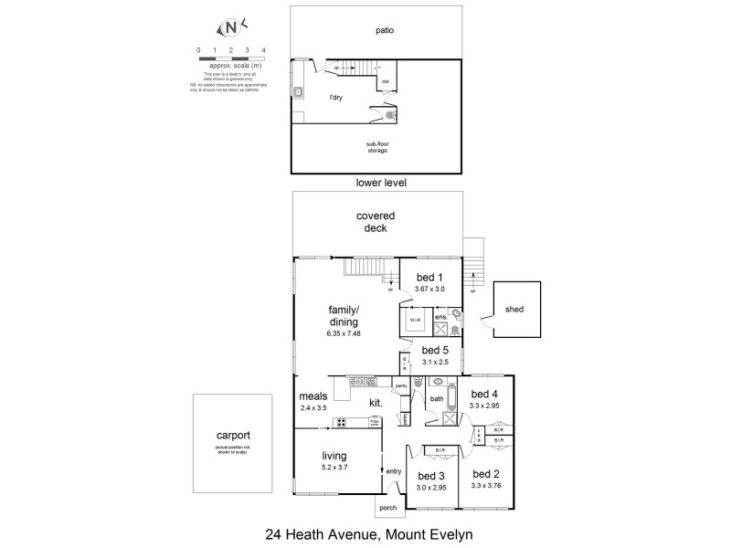 24 Heath Avenue, Mount Evelyn VIC 3796 Floorplan