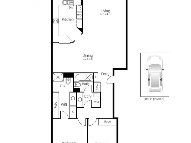 4/73 Queens Road, Melbourne VIC 3004 Floorplan