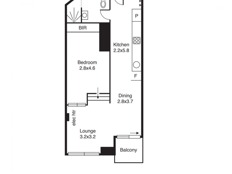 706/31 Spring Street, Melbourne VIC 3000 Floorplan