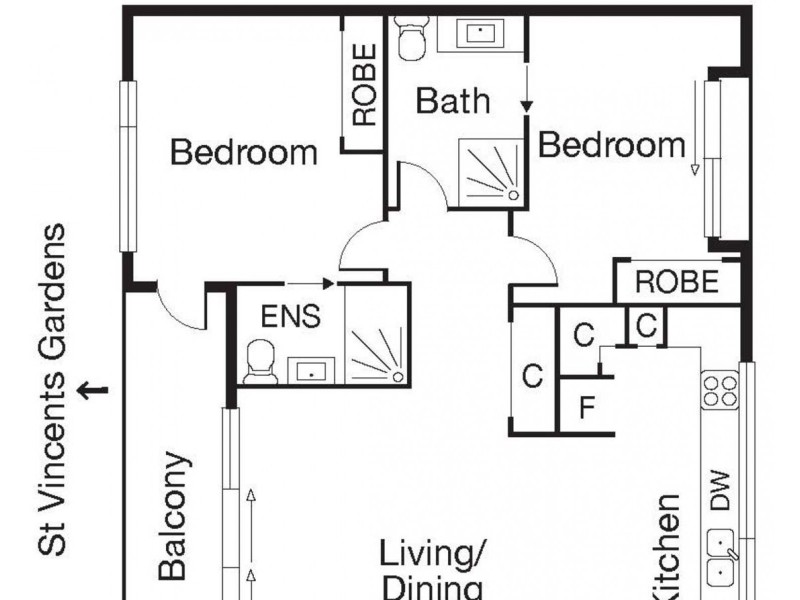101/333 Ferrars Street, South Melbourne VIC 3205 Floorplan