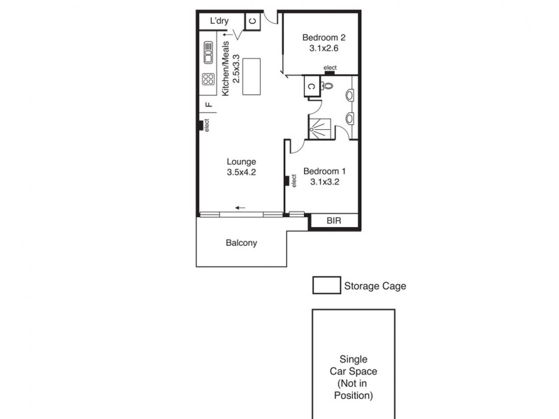 30/99 Brickworks Drive, Brunswick VIC 3056 Floorplan