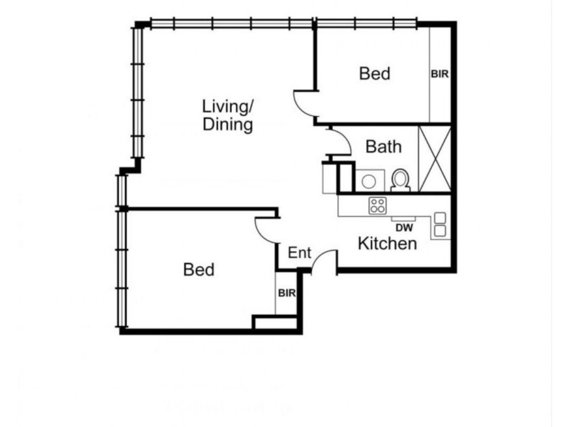 35/350 Beaconsfield Parade, St Kilda VIC 3182 Floorplan