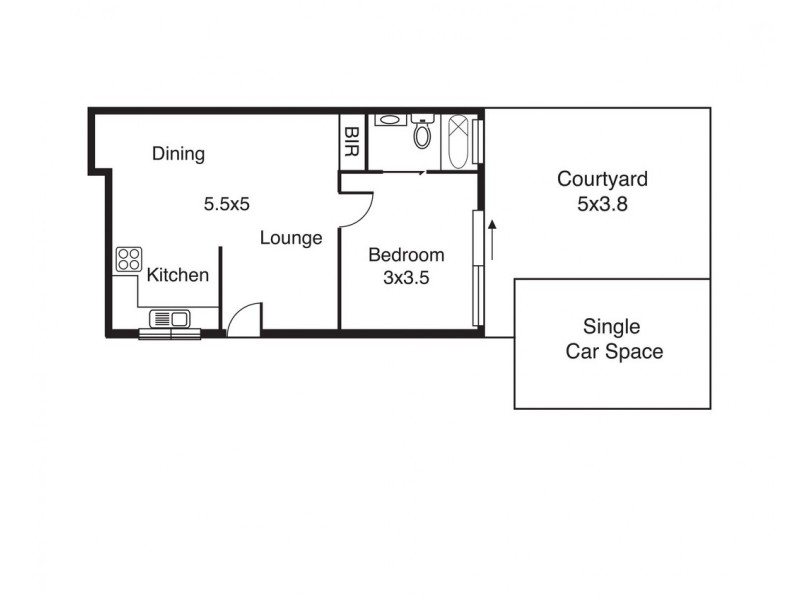 1/28 Jackson Street, St Kilda VIC 3182 Floorplan