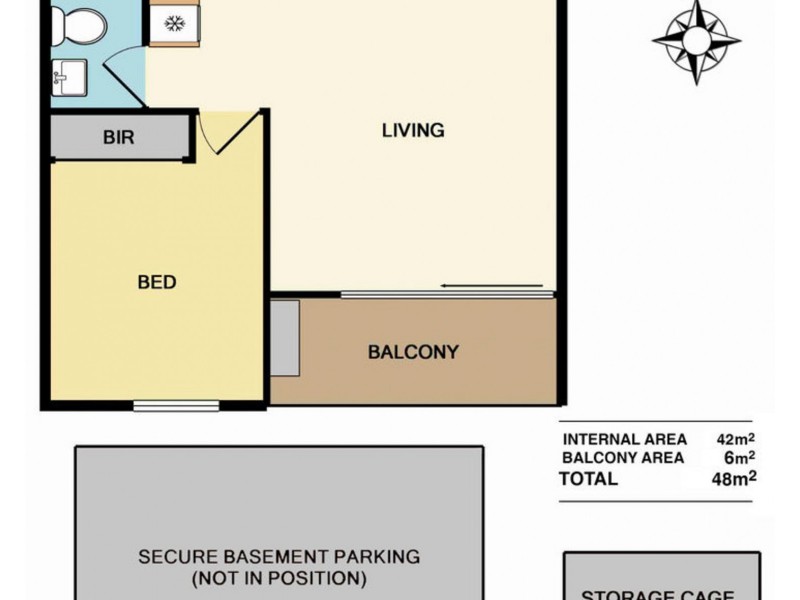 801/6 St Kilda Road, St Kilda VIC 3182 Floorplan