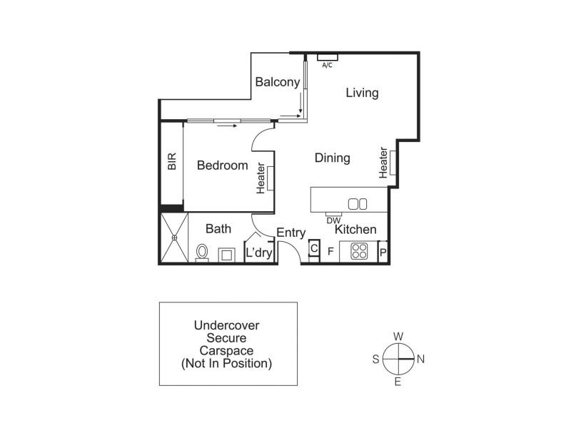 407/9 Eades Street, East Melbourne VIC 3002 Floorplan