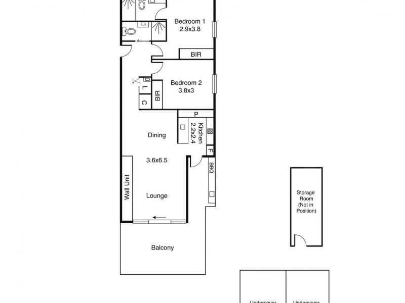 906/163 Fitzroy Street, St Kilda VIC 3182 Floorplan