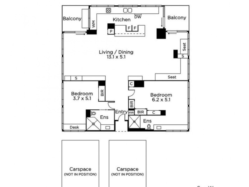 122/333 Beaconsfield Parade, St Kilda West VIC 3182 Floorplan