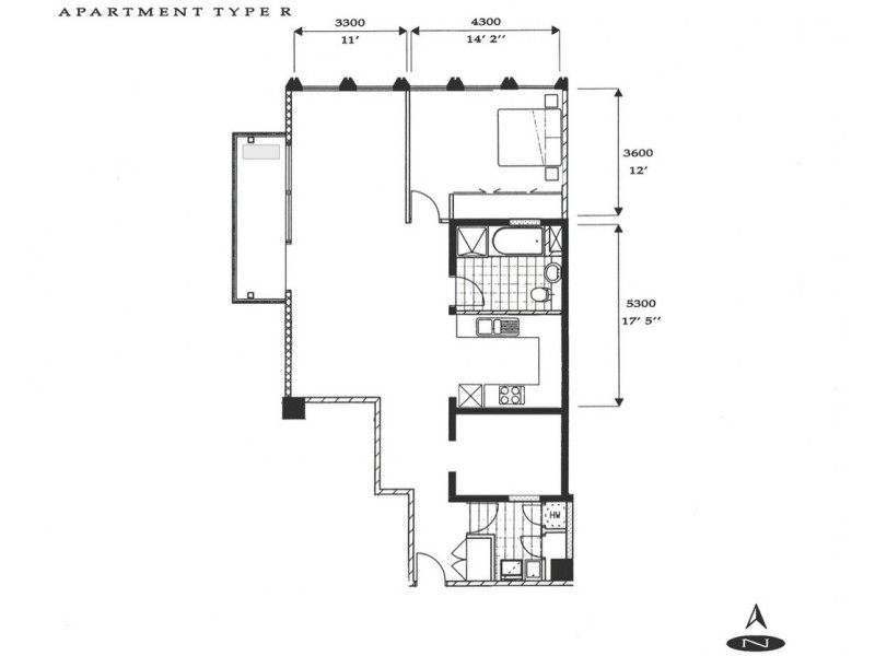 413/221 Sturt Street, Southbank VIC 3006 Floorplan