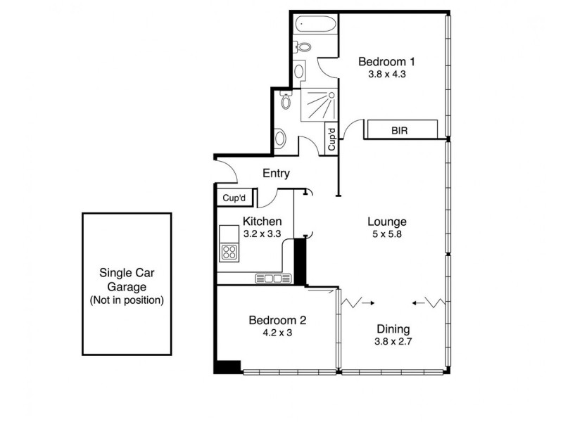 21/350 Beaconsfield Parade, St Kilda West VIC 3182 Floorplan