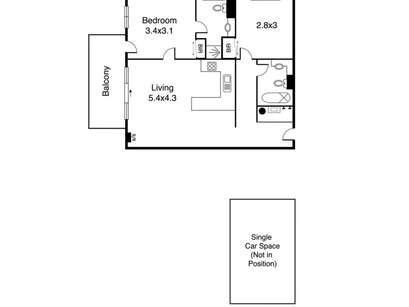328/111 Punt Road, Windsor VIC 3181 Floorplan