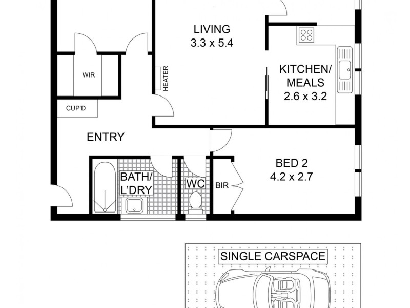 8/7 Irving Avenue, Prahran VIC 3181 Floorplan