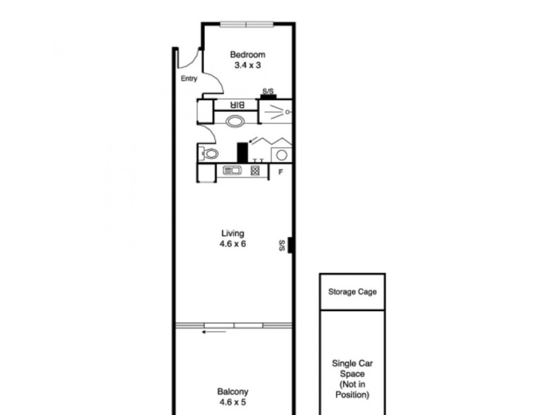 26/185 Barkly Street, St Kilda VIC 3182 Floorplan