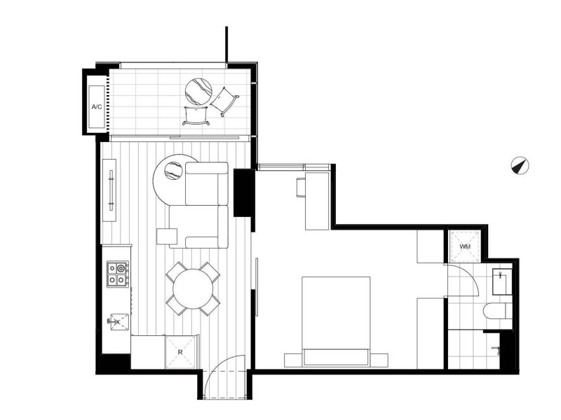 1907/8 Pearl River Road, Docklands VIC 3008 Floorplan