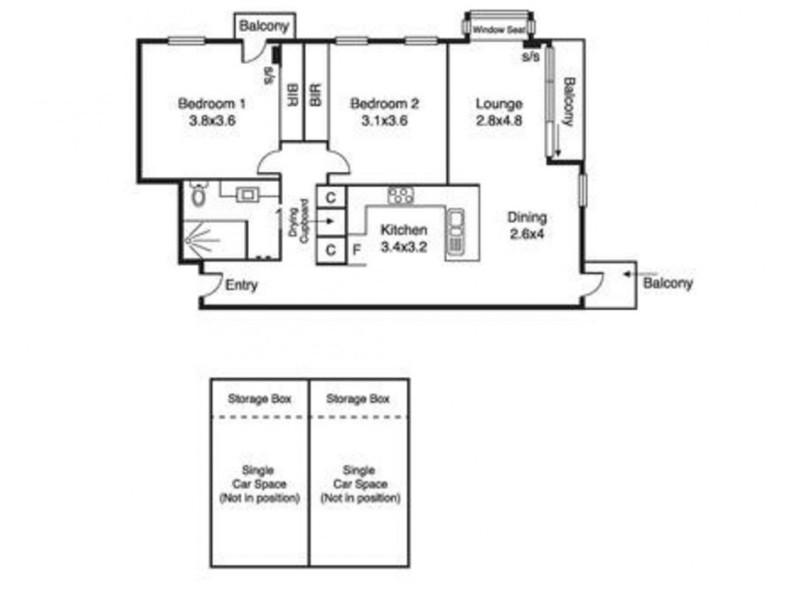 1/64 Fitzroy Street, St Kilda West VIC 3182 Floorplan