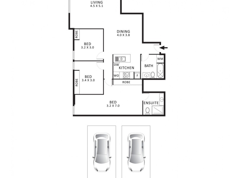 805/480 St Kilda Road, Melbourne VIC 3004 Floorplan