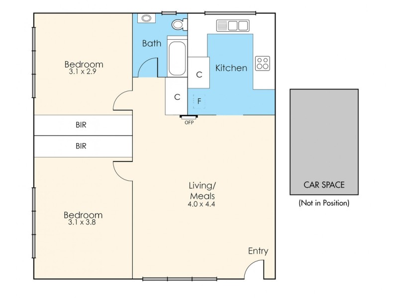 5/23 Neptune Street, St Kilda VIC 3182 Floorplan