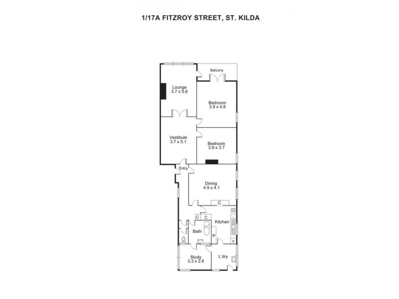 1/17A Fitzroy Street, St Kilda VIC 3182
