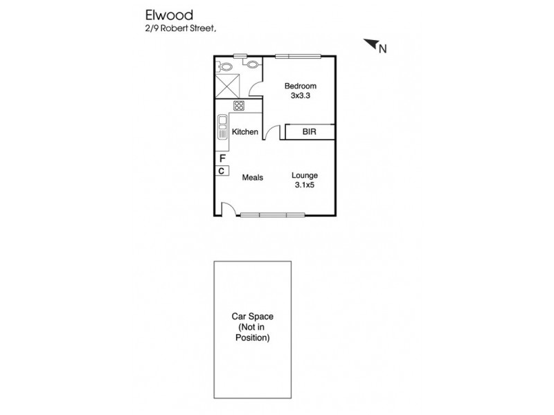 2/9 Robert Street, Elwood VIC 3184 Floorplan