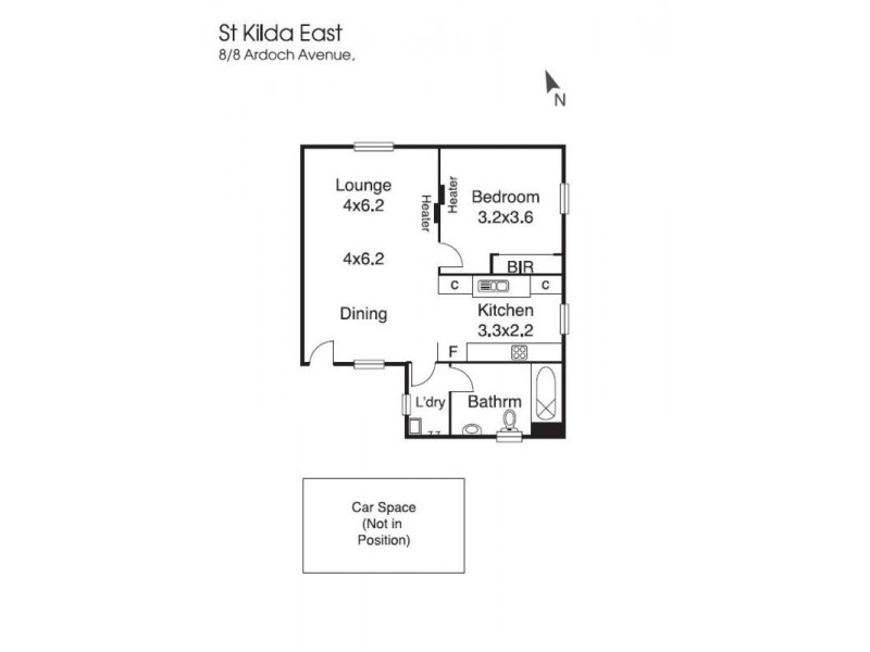 8/8 Ardoch  Avenue, St Kilda East VIC 3183 Floorplan
