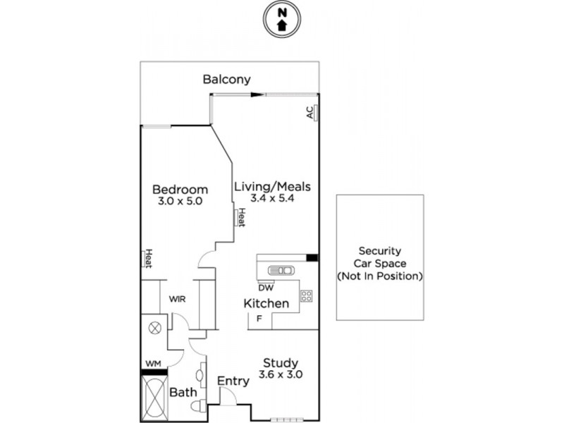 32/64 Fitzroy Street, St Kilda VIC 3182 Floorplan