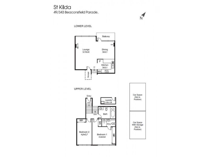 49/343 Beaconsfield Parade, St Kilda West VIC 3182 Floorplan