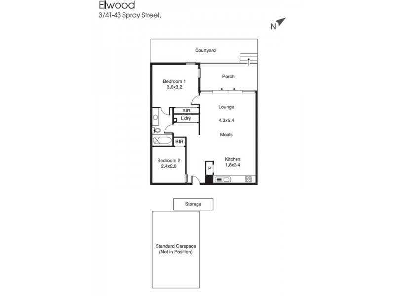3/41-43  Spray Street, Elwood VIC 3184 Floorplan