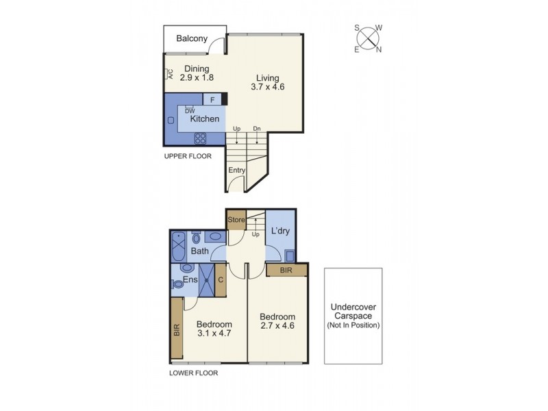 24/343 Beaconsfield Parade, St Kilda West VIC 3182 Floorplan