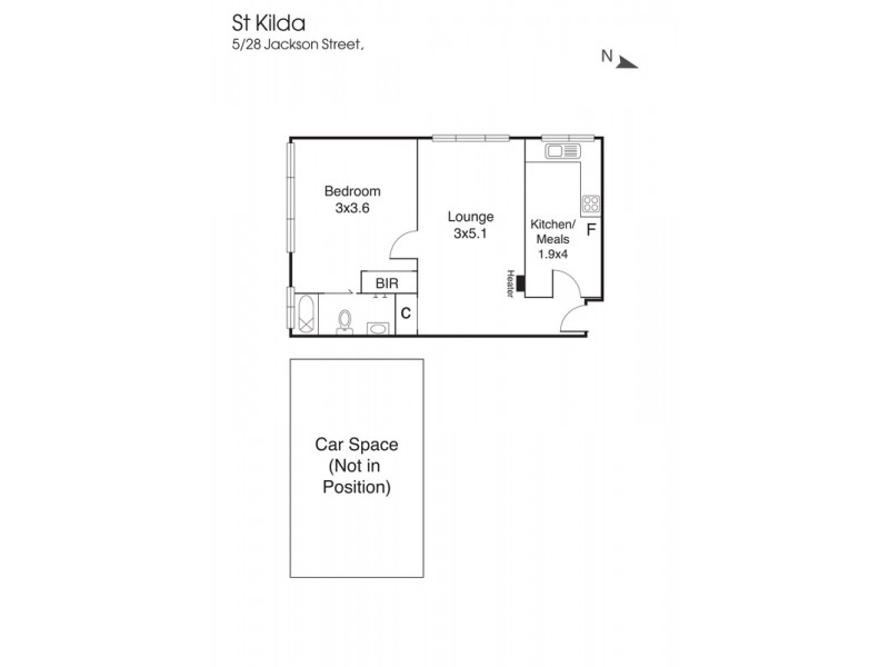 5/28 Jackson Street, St Kilda VIC 3182 Floorplan