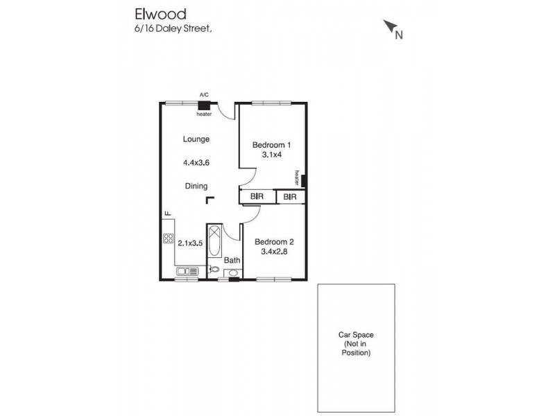 6/16 Daley Street, Elwood VIC 3184 Floorplan