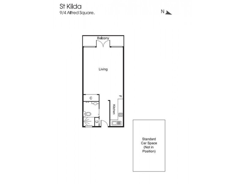 9/4 Alfred Square, St Kilda VIC 3182 Floorplan