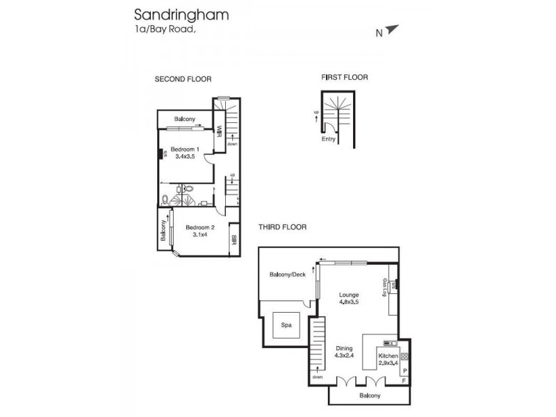 1a Bay Road, Sandringham VIC 3191 Floorplan