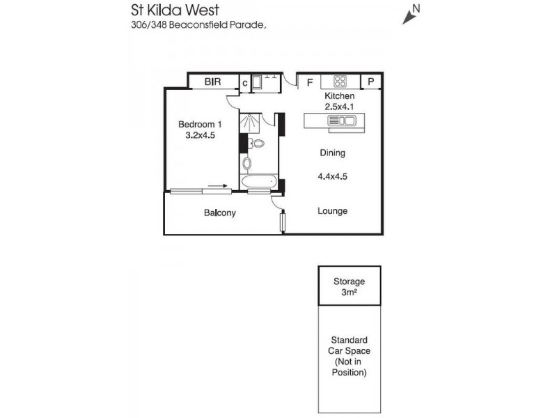 348 Beaconsfield Parade, St Kilda West VIC 3182 Floorplan