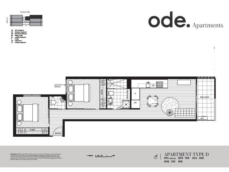 203/18 Grey Street, St Kilda VIC 3182 Floorplan