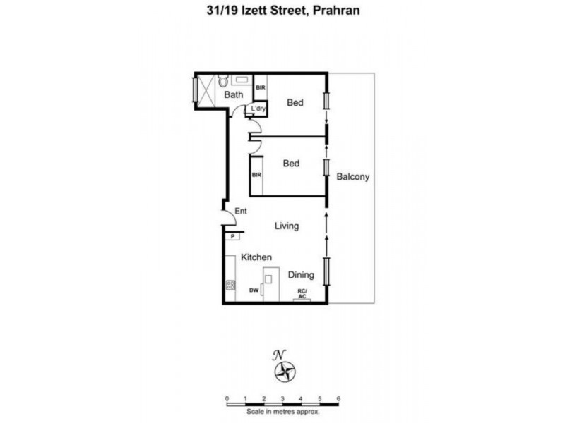 31/19 Izett Street, Prahran VIC 3181 Floorplan