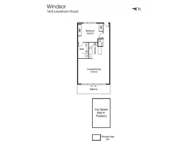 14/5 Lewisham Road, Windsor VIC 3181 Floorplan