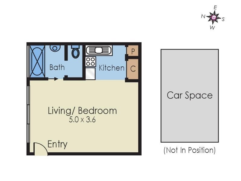 16/82 Grey Street, St Kilda VIC 3182 Floorplan