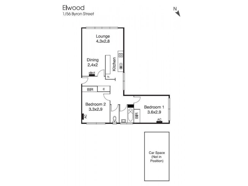 1/56 Byron Street, Elwood VIC 3184 Floorplan